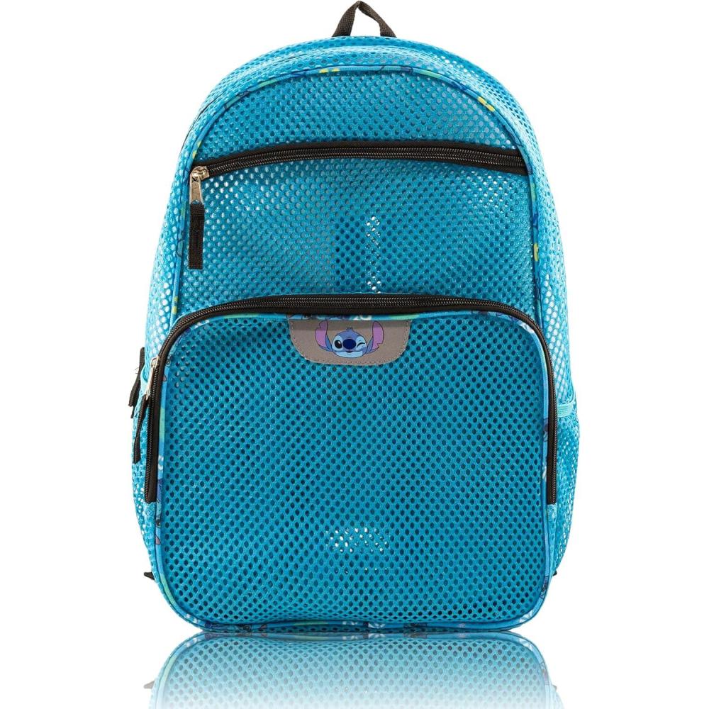 imageBluey Backpack for Kids  Bluey and Bingo Bookbag for Girls Boys Unisex  Toddler Travel Bag Mesh Cordura Lightweight Backpack  Ages 3Stitch
