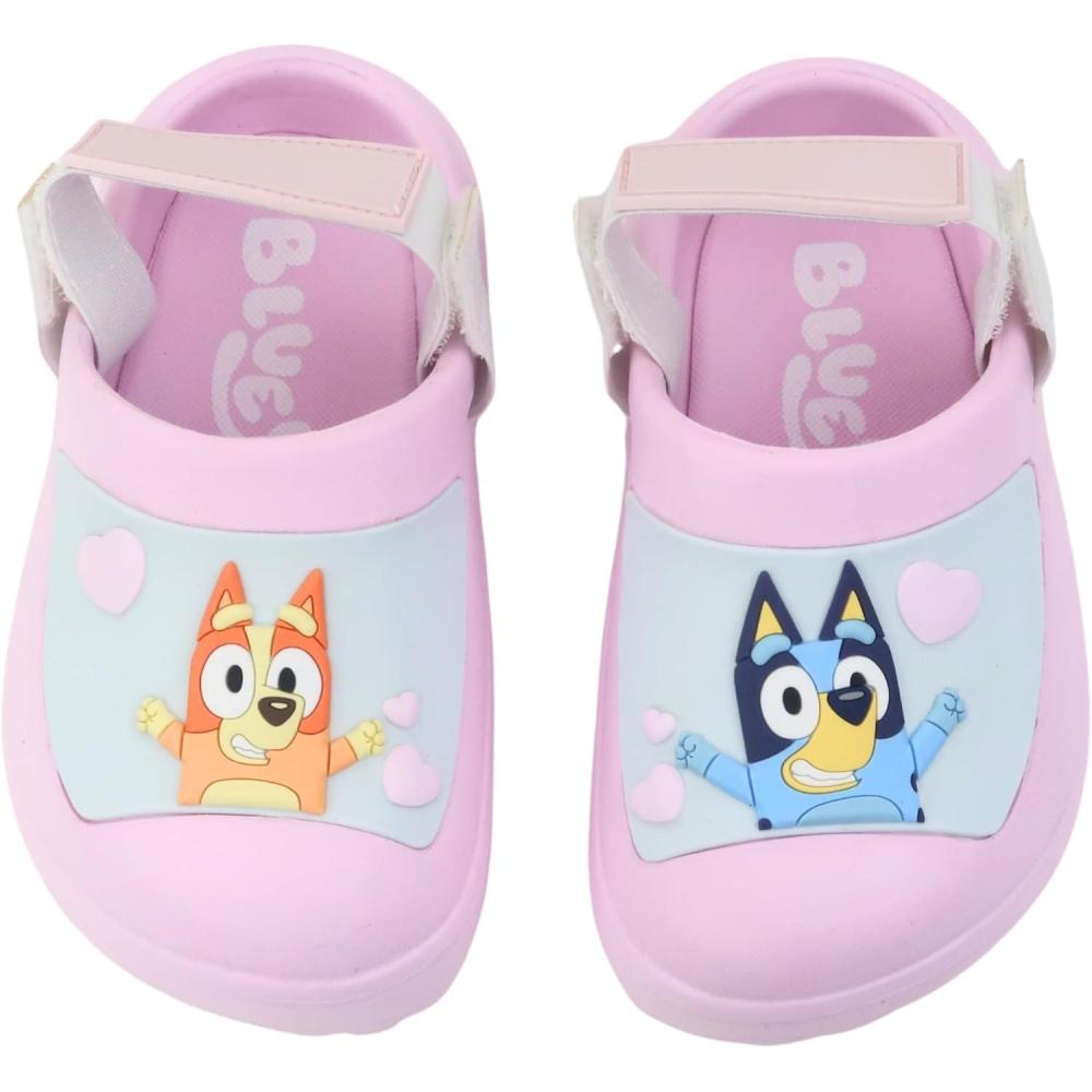 imageBluey Boys ampamp Girls Clogs Kids Slip On Beach Water Shoes with Adjustable StrapPink
