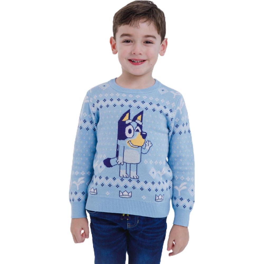 imageBluey Christmas Matching Family Sweater Toddler to Adult Sizes 2T 2XLBluey Blue