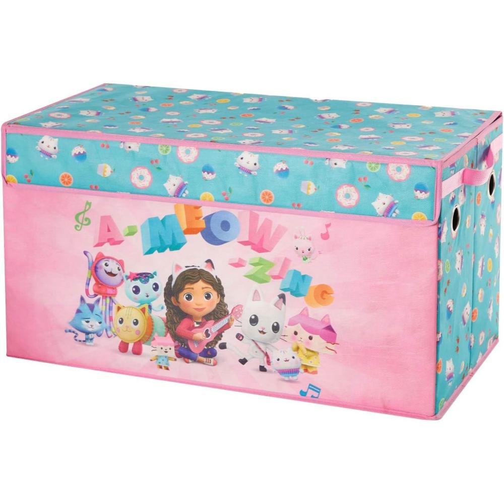 imageBluey Collapsible Storage Trunk Durable Fabric Chest with Soft Lid 285quotx145quotx16quotKids Room OrganizerGabbys Dollhouse