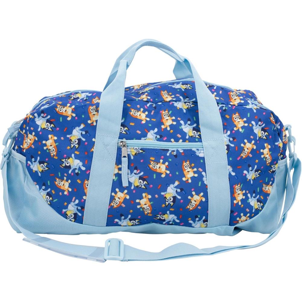 imageBluey Duffle Bag 16 Travel Sleepover Bag for Girls ampamp Boys Kids Weekender Bag BlueBluey