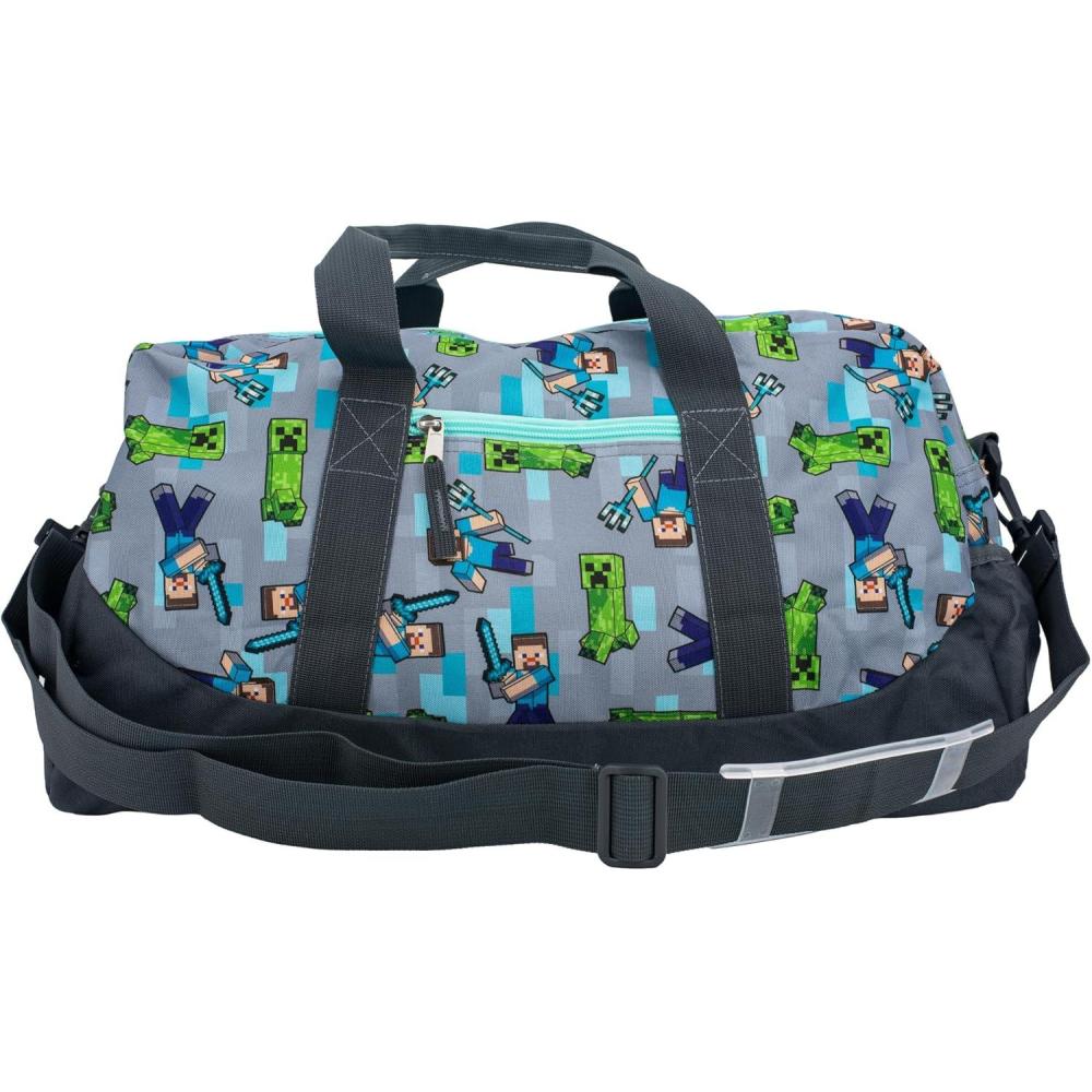 imageBluey Duffle Bag 16 Travel Sleepover Bag for Girls ampamp Boys Kids Weekender Bag BlueGrey