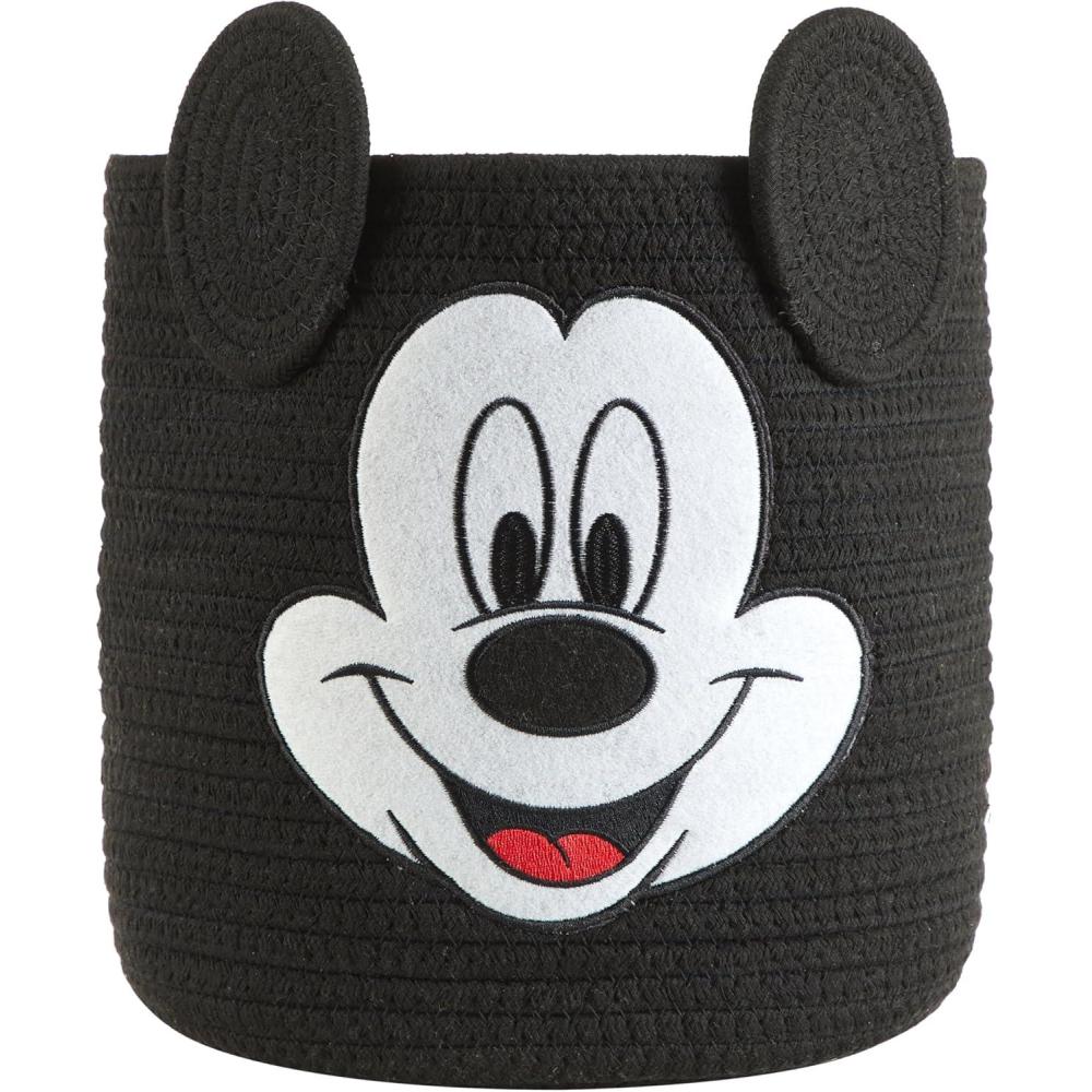 imageBluey Figural Rope Storage Basket10quot H x 10quot W Decorative and Functional Organizer for Kids Room or NurseryMickey Mouse