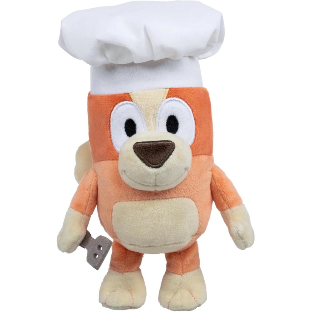 imageBluey Friends Plush Soft Toy Chef Bingo with Chef Hat and Spatula