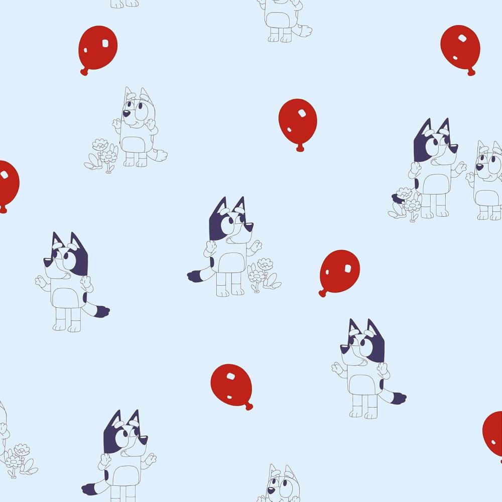 imageBluey Keepy Uppy White Peel and Stick Wallpaper RMK12801PLWBlue
