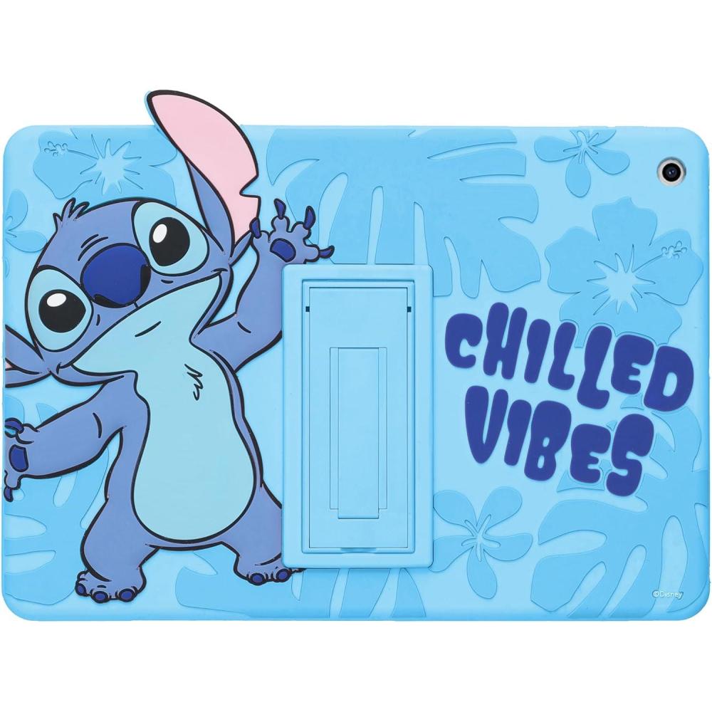 imageBluey Kids iPad Case 102 Case for iPad 9th8th7th Generation 201920202021 Tablet Cover with Stand Shockproof Silicone ProtectorLiloStitch Blue
