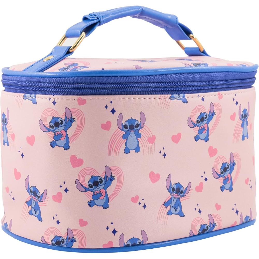 imageBluey Makeup Bag Makeup Organizer Travel Toiletry Bag for Women ampamp Girls Cute Cosmetic Bag Train Case for Kids Travel Bag Toiletry Bag for Women Make up Storage Ages 3Stitch
