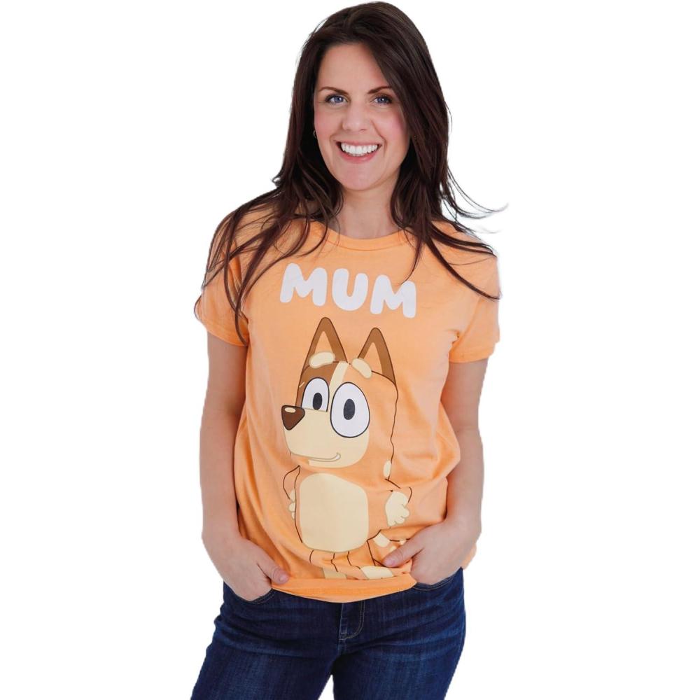 imageBluey Matching Family TShirt Toddler to Adult Sizes 2T 3XLChilli Orange