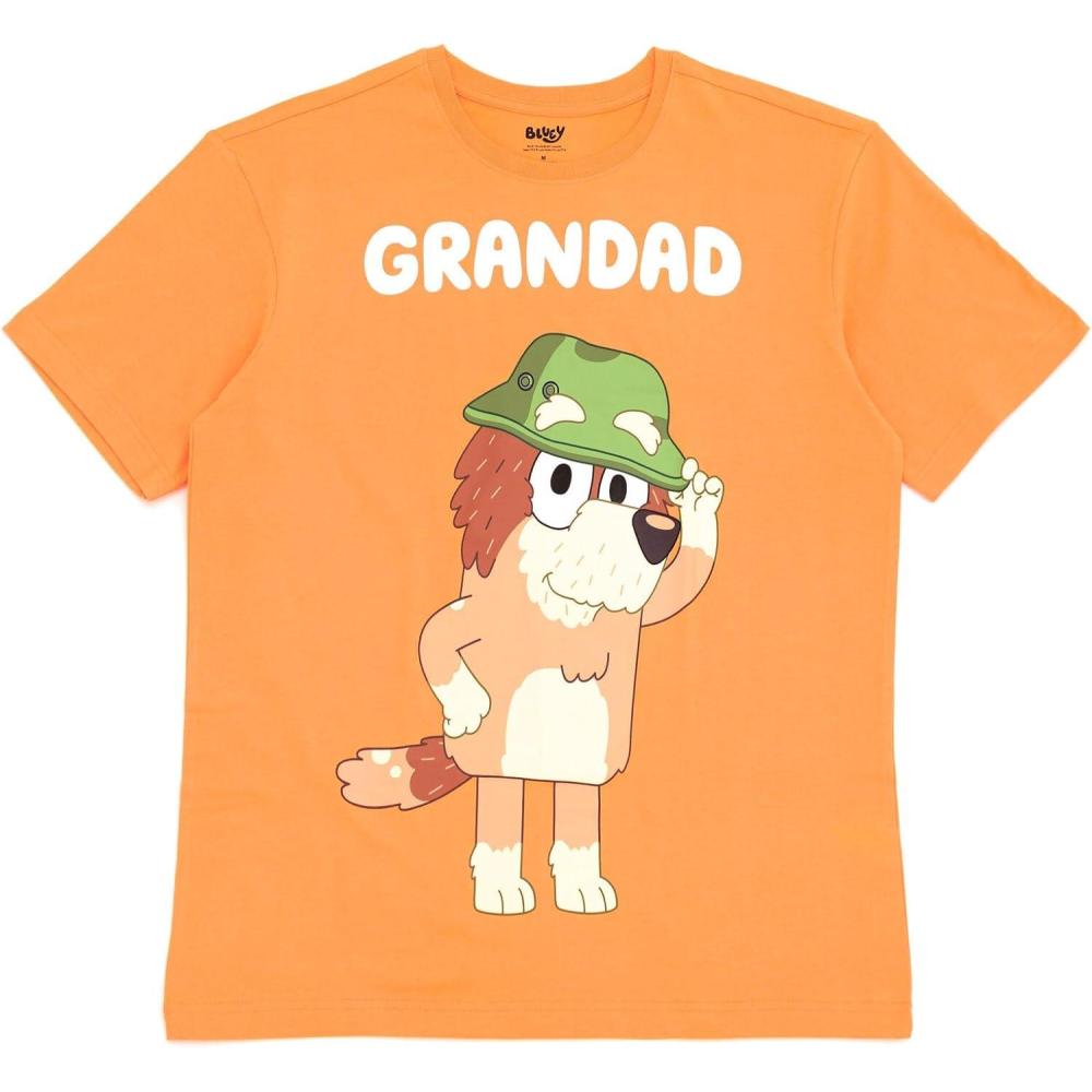 imageBluey Matching Family TShirt Toddler to Adult Sizes 2T 3XLGrandad Orange