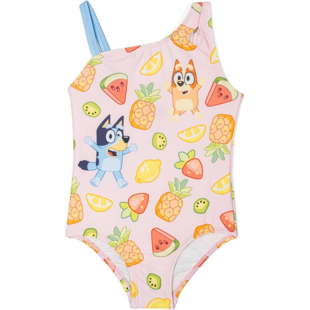 imageBluey One Piece Bathing Suit Infant to Big Kid Sizes 18 Months 1012Blush Pink