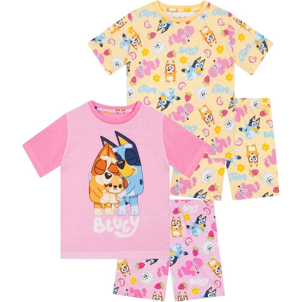 imageBluey Pajamas Bingo Girls Pajamas 2 Pack Pj Sets Pack Of 2 Girls Pajama Set