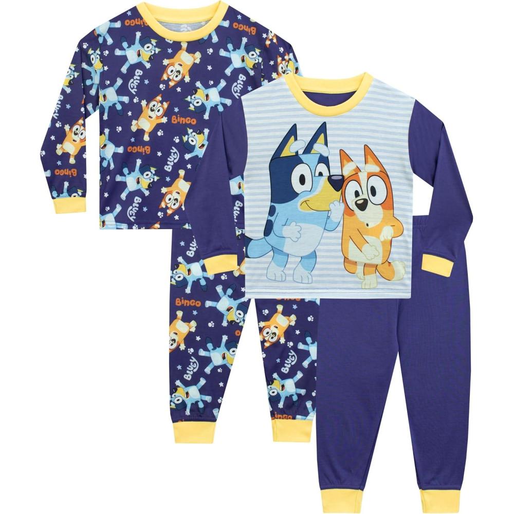 imageBluey Pajamas Boys 2 Pack For Kids Pajama Sets Two Official Merchandise