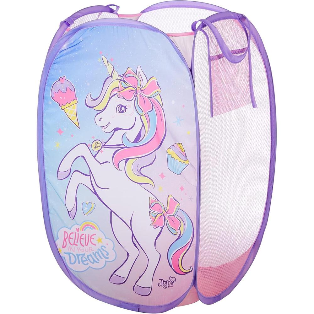 imageBluey PopUp Hamper with Carry Handles 21quot x 135quot Bluey and Bingo Design Lightweight ampamp Collapsible Laundry Basket for Kids Bedroom Bathroom or PlayroomJoJo Siwa Belive in your dreams