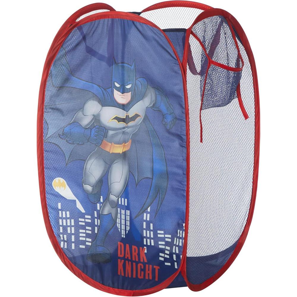imageBluey PopUp Hamper with Carry Handles 21quot x 135quot Bluey and Bingo Design Lightweight ampamp Collapsible Laundry Basket for Kids Bedroom Bathroom or PlayroomBatman Blue