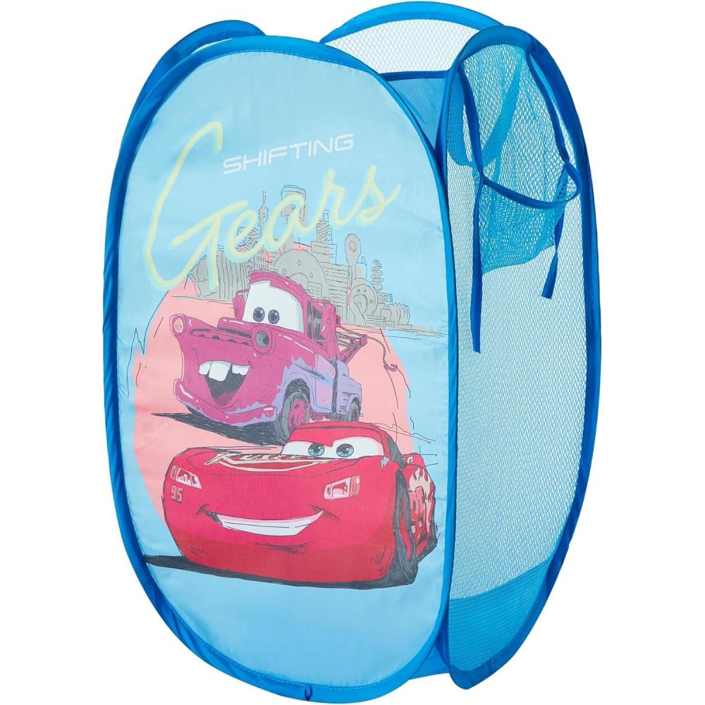 imageBluey PopUp Hamper with Carry Handles 21quot x 135quot Bluey and Bingo Design Lightweight ampamp Collapsible Laundry Basket for Kids Bedroom Bathroom or PlayroomCARS SHIFTING GEARS