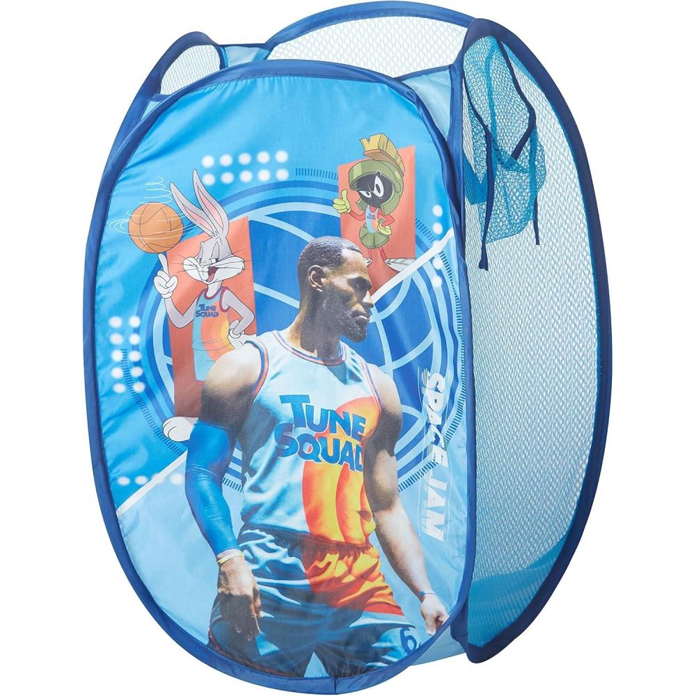 imageBluey PopUp Hamper with Carry Handles 21quot x 135quot Bluey and Bingo Design Lightweight ampamp Collapsible Laundry Basket for Kids Bedroom Bathroom or PlayroomSpace Jam