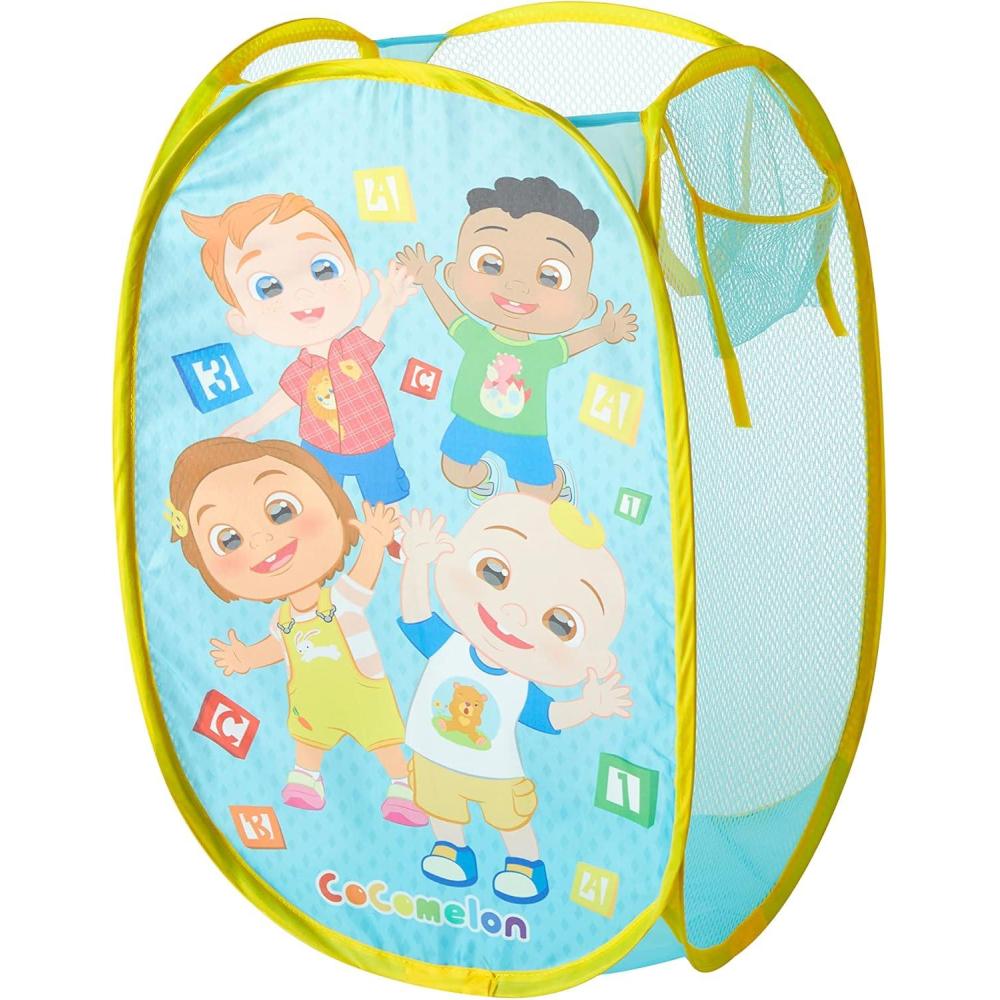 imageBluey PopUp Hamper with Carry Handles 21quot x 135quot Bluey and Bingo Design Lightweight ampamp Collapsible Laundry Basket for Kids Bedroom Bathroom or PlayroomCocomelon