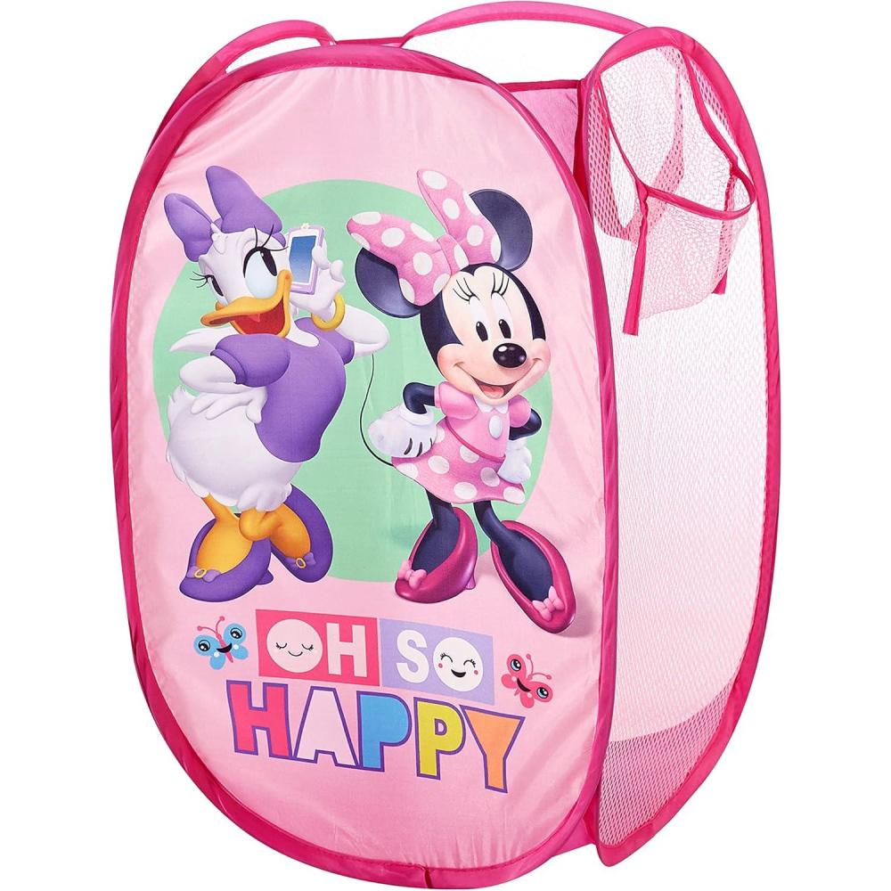 imageBluey PopUp Hamper with Carry Handles 21quot x 135quot Bluey and Bingo Design Lightweight ampamp Collapsible Laundry Basket for Kids Bedroom Bathroom or PlayroomMinnie Mouse Oh so Happy
