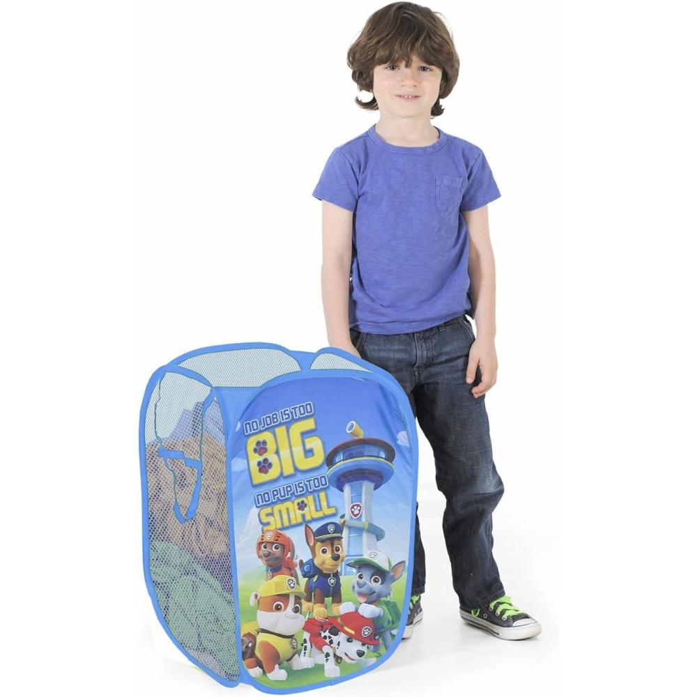 imageBluey PopUp Hamper with Carry Handles 21quot x 135quot Bluey and Bingo Design Lightweight ampamp Collapsible Laundry Basket for Kids Bedroom Bathroom or PlayroomPaw Patrol