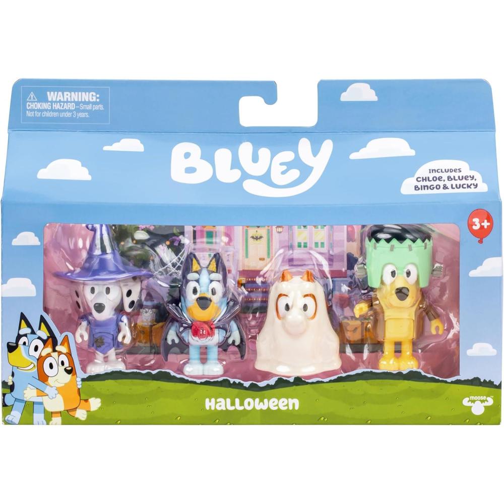 imageBluey Super Fan Figurines for Toddlers Set 11 Character Pack with Exclusive Figures Toddler Figurine Toys Includes Bluey Bingo ampamp More Ages 34 Halloween