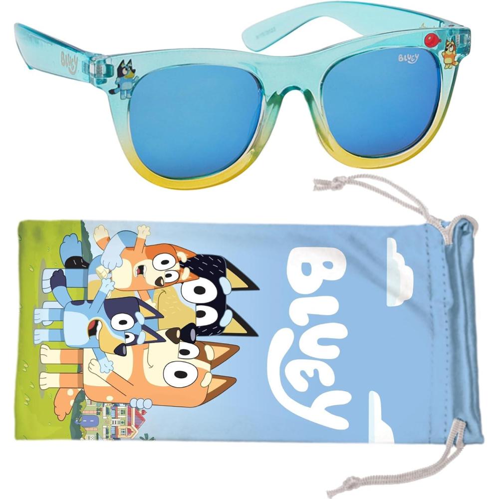 imageBluey Toddler Sunglasses Arkaid Bluey Cateye with Comfortable UVProtective Bluey Sunglasses Toddler Size wt Soft CaseBlue