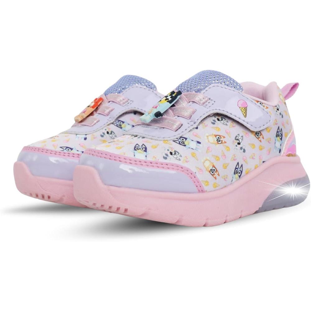 imageBluey Toddler and Bingo Light Up Sneakers UnisexPurple