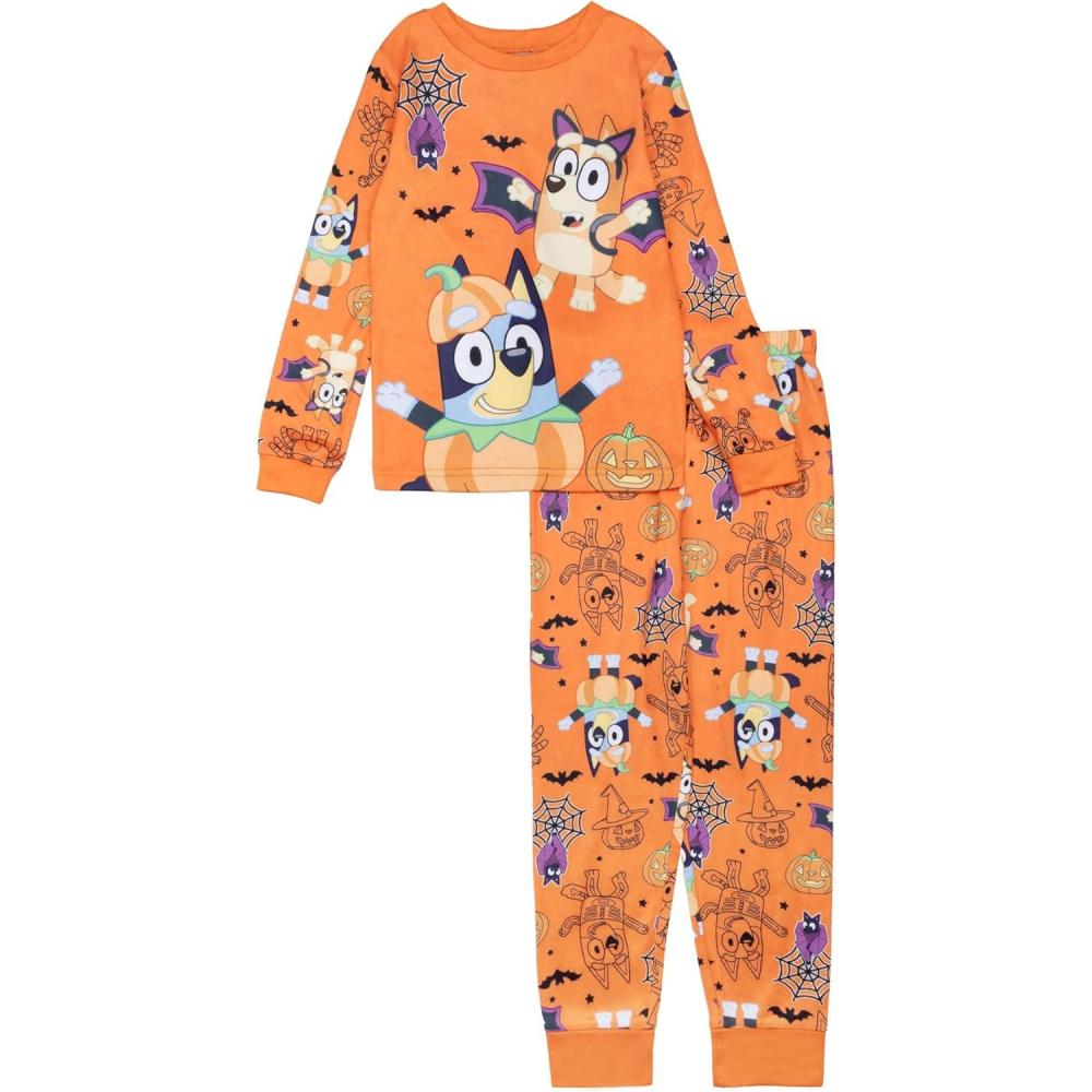 imageBluey Unisex Kids 2piece Loosefit Pajama Set Soft ampamp ComfortableBluey Treat