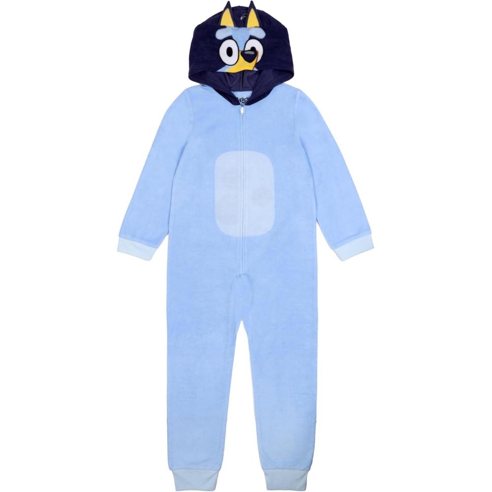 imageBluey Unisex Kids Hooded Blanket Sleeper Comfortable Pajamas Soft ampamp Cute for KidsBluey