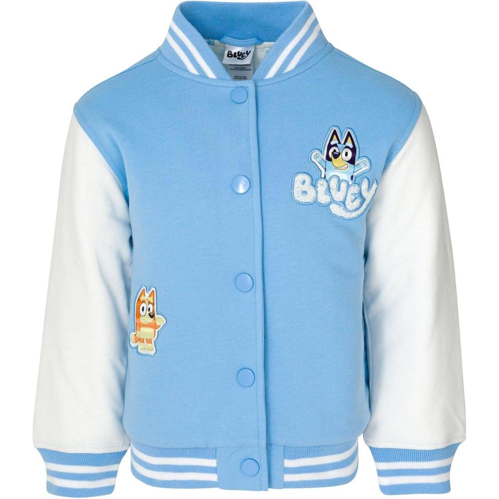 imageBluey Varsity Bomber Jacket Toddler to Big KidBlue