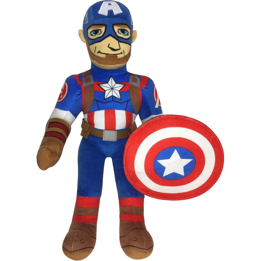 imageBluey ampamp Bingo Plush Pillow Buddy Set  Super Soft Character Pillows  Polyester Microfiber 12 inchesBlue  Captain America