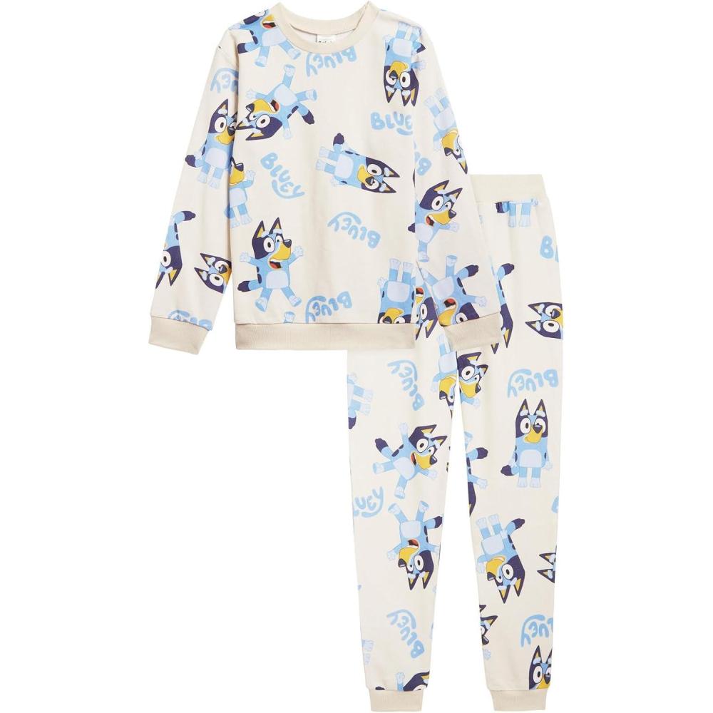 imageBluey girls Bluey Sweatshirt and Jogger Pants SetWhite