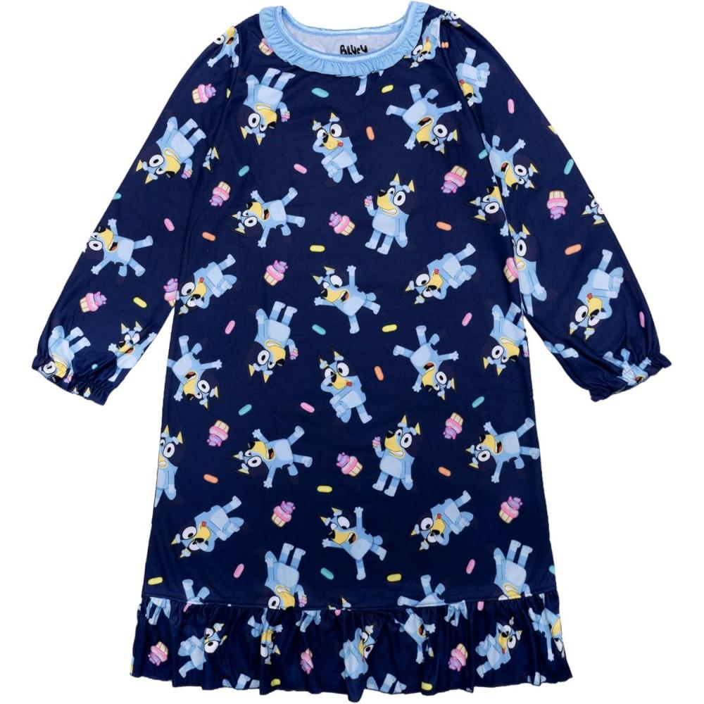 imageBluey girls Nightgown Soft ampamp Cute Pajamas for KidsCupcake Party