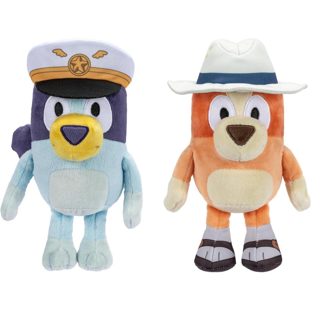 imageBlueys Play Date Plush Surprise Toddler House Playset Durable Toy House with Exclusive Cuddly Stuffed Toy Immersive House Toys for Kids of Ages 3Captain Bluey Holiday Bingo