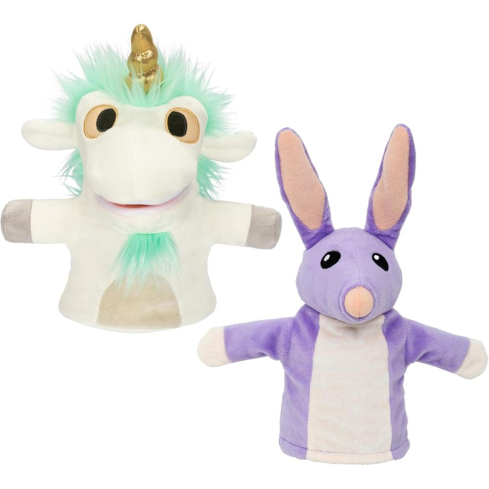 imageBlueys Play Date Plush Surprise Toddler House Playset Durable Toy House with Exclusive Cuddly Stuffed Toy Immersive House Toys for Kids of Ages 3Unicorse Bob Bilby Puppets
