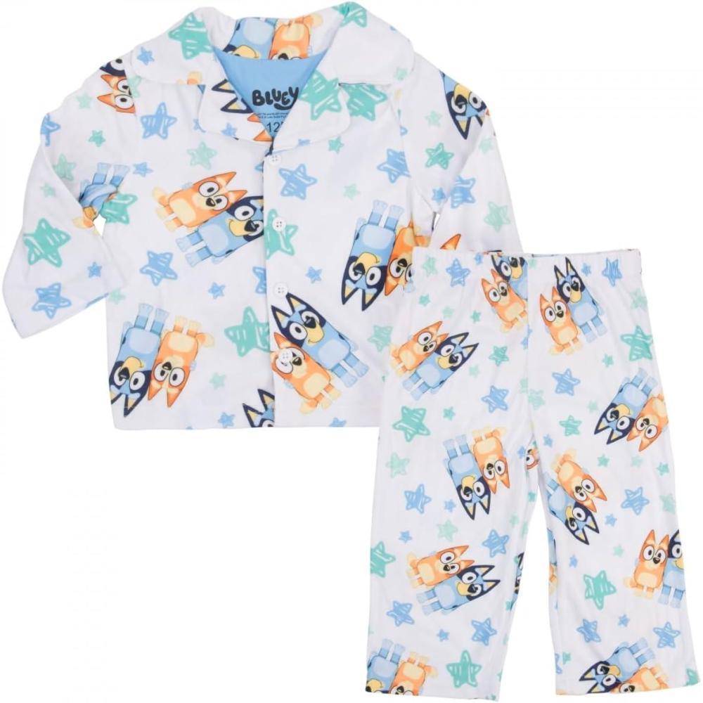 imageCentric Brands Bluey and Bingo Doodle Stars Infant Boys 2Piece Pajamas US Age 18 Months Multicolor