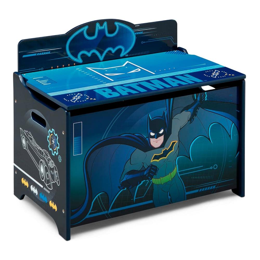 imageDelta Children Bluey Deluxe Toy BoxBlackBlue