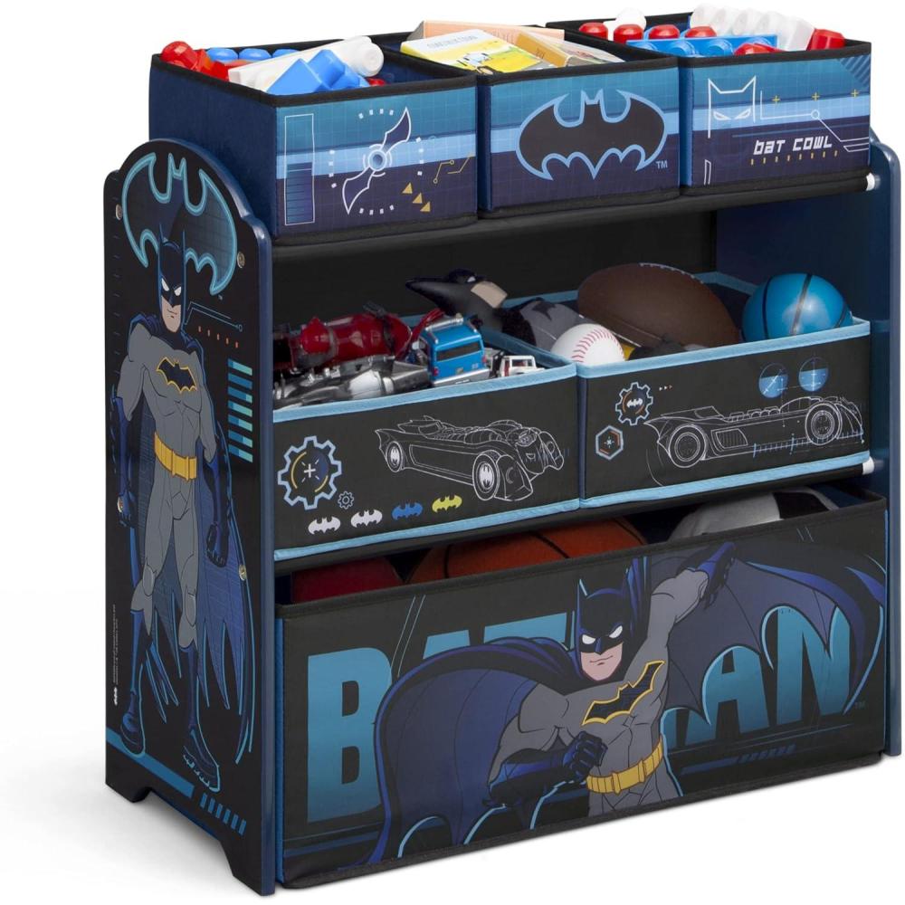imageDelta Children Bluey Design ampamp Store 6 Bin Toy Storage Organizer Greenguard Gold Certified BlueBatman
