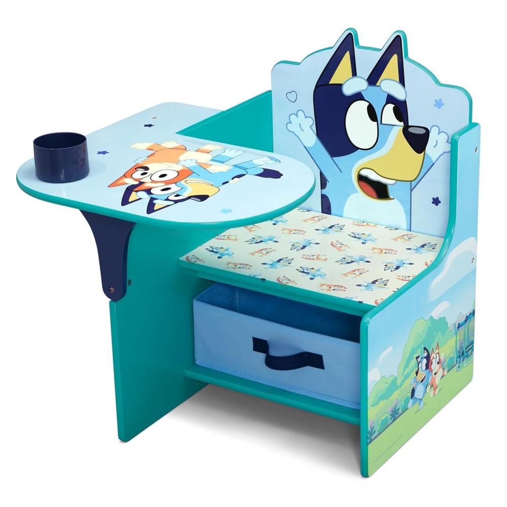 imageDelta Children Bluey Chair Desk with Storage Bin Greenguard Gold Certified BlueBluey