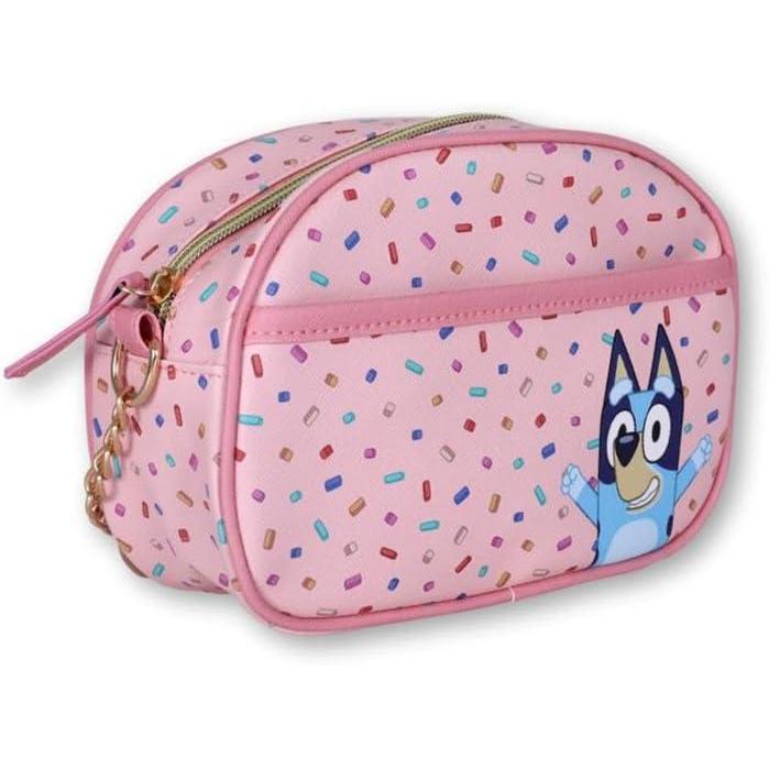 imageDisney Sanrio Bluey Purse Crossbody Handbag for Women  Metallic Vinyl Womens Shoulder HandbagNonpersonalized Bluey