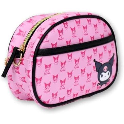imageDisney Sanrio Bluey Purse Crossbody Handbag for Women Metallic Vinyl Womens Shoulder HandbagNonpersonalized Hk Pink and Black