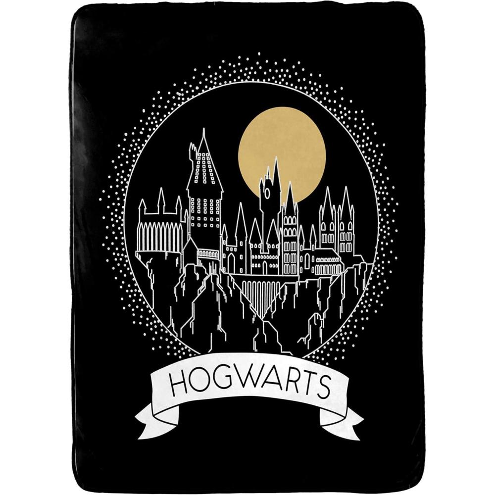 imageJay Franco Bluey Early Education Learning Blanket Measures 60 x 90 Inches Super Soft Plush Teaching Blanket for Children Music Vehicles ampamp Animals Kids BeddingBlack Harry Potter