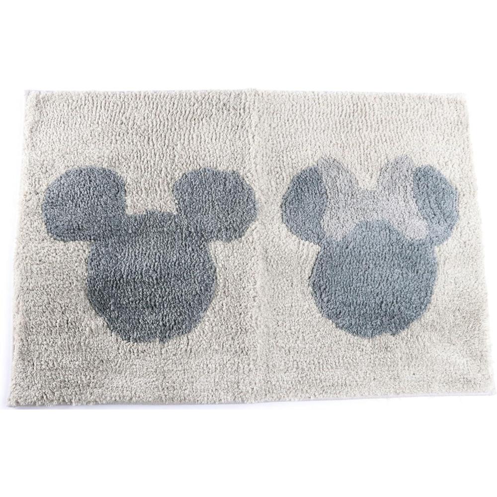 imageJay Franco Bluey Kids Bath Rug Soft NonSlip Machine Washable Blue Bathroom Mat 20 x 30Greay Mickey and Minnie
