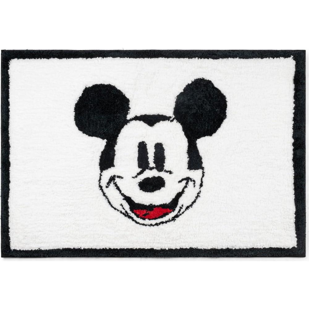 imageJay Franco Bluey Kids Bath Rug Soft NonSlip Machine Washable Blue Bathroom Mat 20 x 30White Mickey Mouse