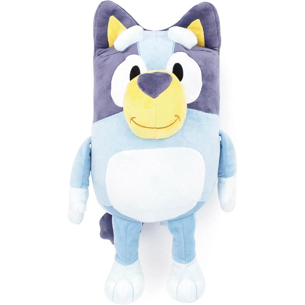 imageJay Franco Bluey Plush Pillow Buddy Super Stuffed Soft Character Pillow Polyester Microfiber 19 InchesBlue Bluey