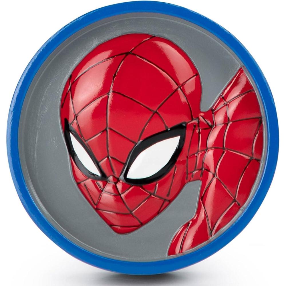 imageJay Franco Bluey Soap Dish Blue Resin Sponge HolderBar Soap Holder Kids Bathroom TrayGray Spiderman