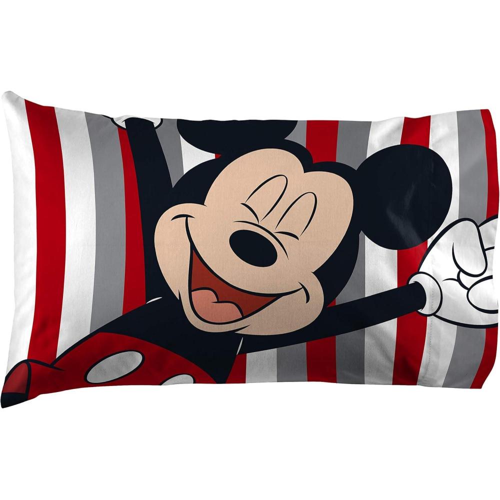 imageJay Franco Bluey ampamp Bingo 1 Single Reversible Pillowcase DoubleSided Kids Super Soft Bedding Official Bluey ProductMulti Mickey Mouse