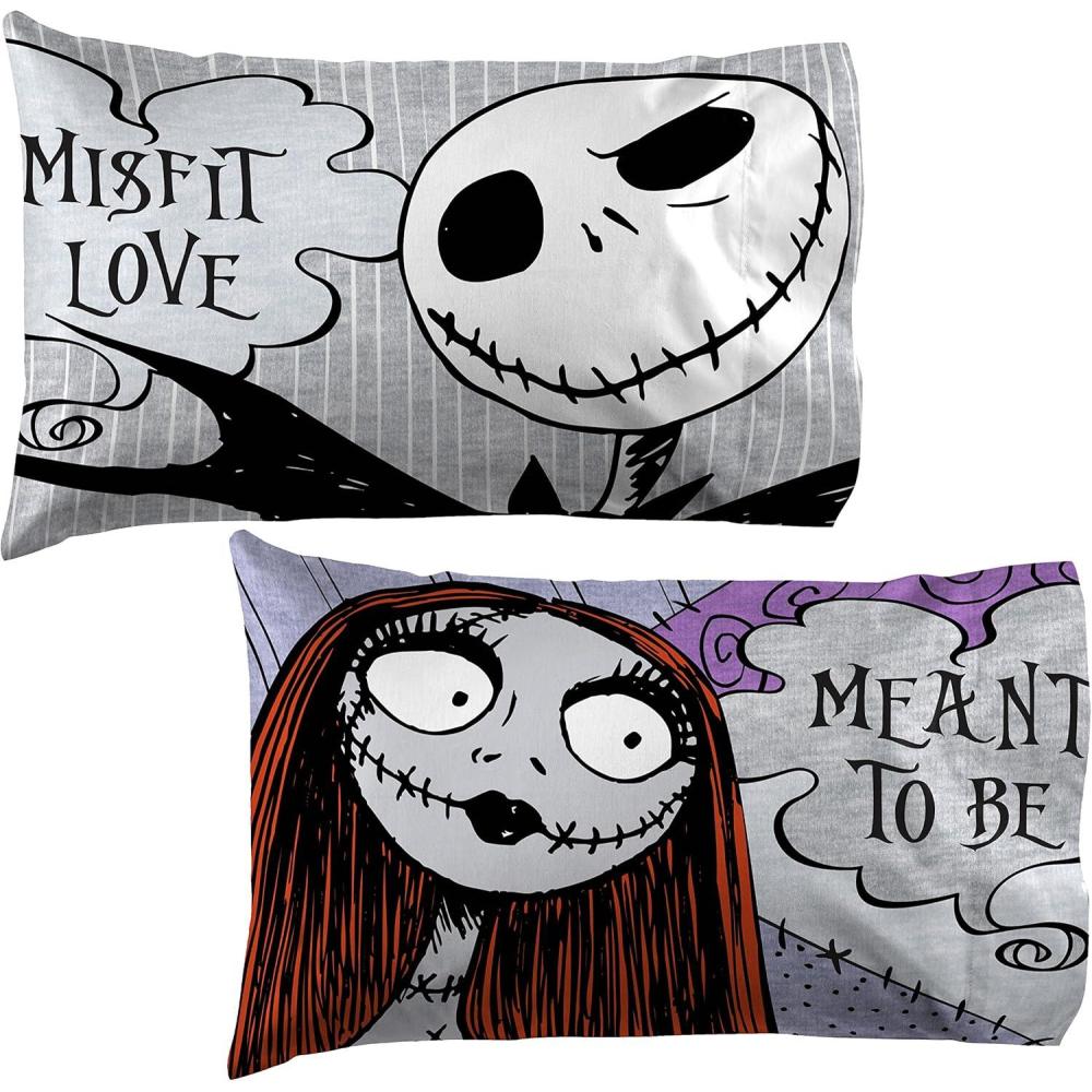 imageJay Franco Bluey ampamp Bingo 1 Single Reversible Pillowcase DoubleSided Kids Super Soft Bedding Official Bluey ProductNightmare Before Christmas