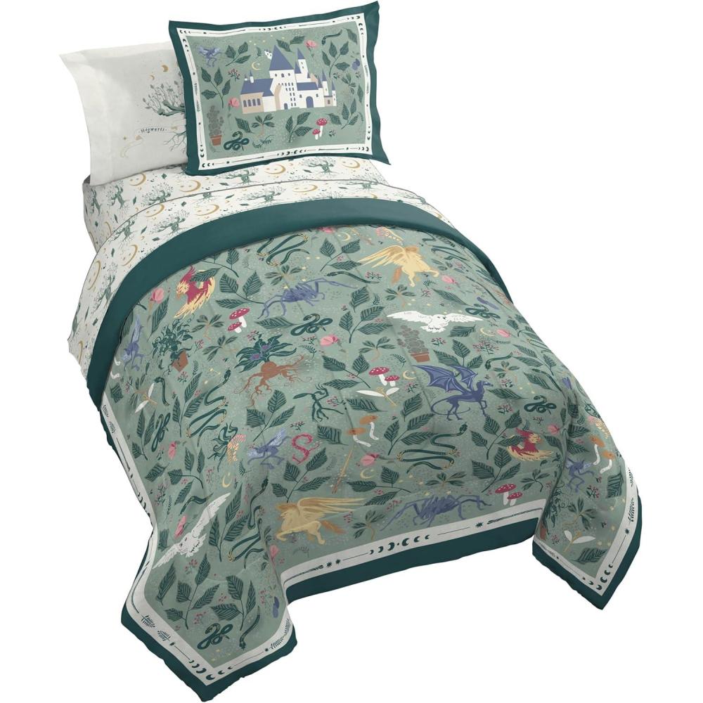 imageJay Franco Kids Comforter Set Includes Sheets and Pillow Covers Soft and Cozy Bed Set for Stylish Room Decor Blue Bluey ampamp Bingo 7 Piece FullGreen Harry Potter