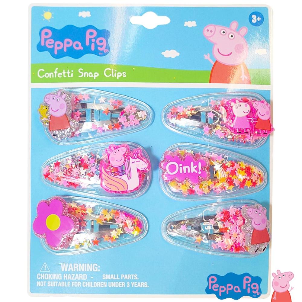 imageLUV HER Bluey Hair Accessories For Girls 6pc Cute Hair Clips with Favorite Bluey Character Charms Magical Confetti Hair Clips Ages 3Multicolor 4