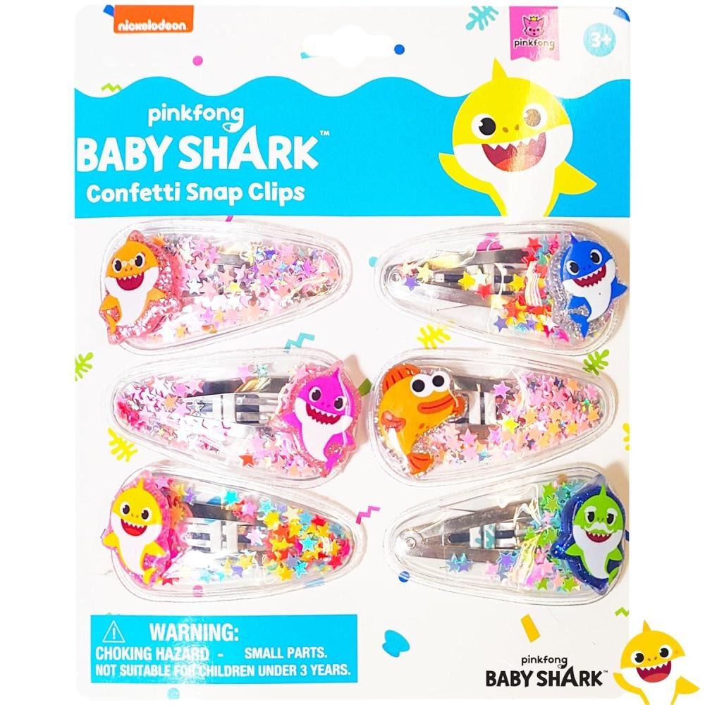 imageLUV HER Bluey Hair Accessories For Girls 6pc Cute Hair Clips with Favorite Bluey Character Charms Magical Confetti Hair Clips Ages 3Multicolor